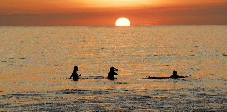 Costa Rica Sunset Surfers