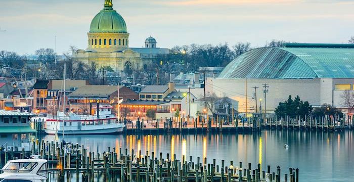 Visit the gorgeous buildings in Annapolis and Chesapeake Bay