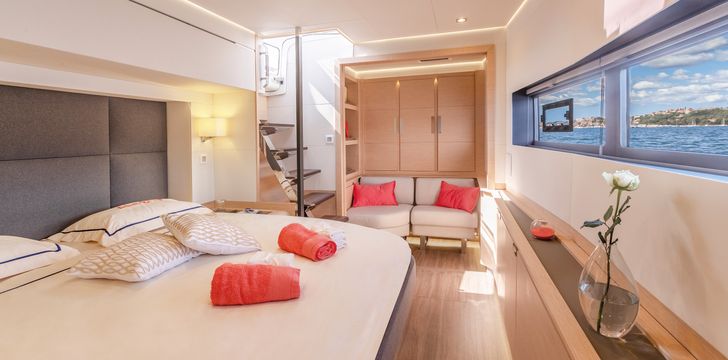 Crewed Catamaran Interior Cabin Layout